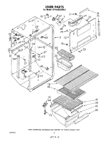 03 - Liner parts for Whirlpool Refrigerator ET19JKXLWR2 from AppliancePartsPros.com