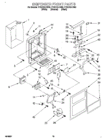 09 - Dispenser Front parts for Whirlpool Refrigerator ET22DQLDB00 from AppliancePartsPros.com