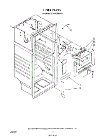 03 - Liner parts for Whirlpool Refrigerator ET18SKRWW00 from AppliancePartsPros.com