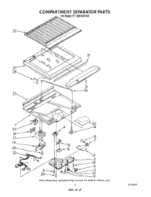 04 - Compartment Separator parts for Whirlpool Refrigerator ET18SKRWW00 from AppliancePartsPros.com