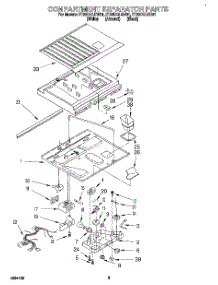 03 - Compartment Separator parts for Whirlpool Refrigerator ET22DQLDW01 from AppliancePartsPros.com