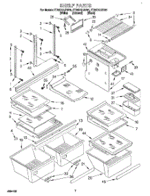 05 - Shelf, Lit / Optional parts for Whirlpool Refrigerator ET22DQLDW01 from AppliancePartsPros.com