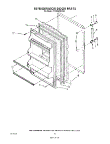 08 - Refrigerator Door , Lit / Optional parts for Whirlpool Refrigerator ET18SKRWW00 from AppliancePartsPros.com