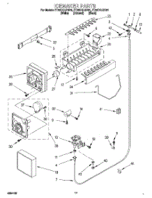 10 - Icemaker parts for Whirlpool Refrigerator ET22DQLDW01 from AppliancePartsPros.com