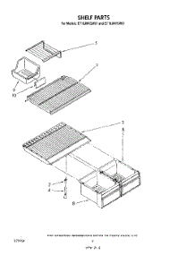 05 - Shelf parts for Whirlpool Refrigerator ET18JMXSW07 from AppliancePartsPros.com