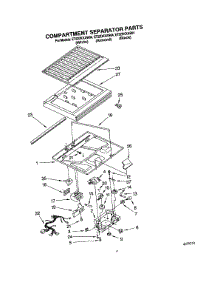 03 - Compartment Separator parts for Whirlpool Refrigerator ET22DKXAW04 from AppliancePartsPros.com