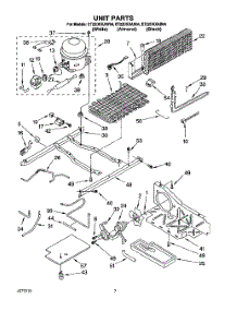 05 - Unit parts for Whirlpool Refrigerator ET22DKXAW04 from AppliancePartsPros.com