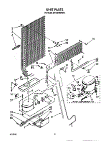 07 - Unit parts for Whirlpool Refrigerator ET18SKRWN01 from AppliancePartsPros.com