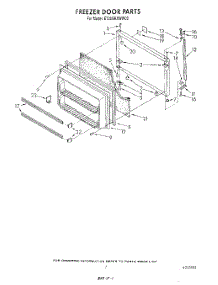06 - Freezer Door parts for Whirlpool Refrigerator ET20GKXWN00 from AppliancePartsPros.com