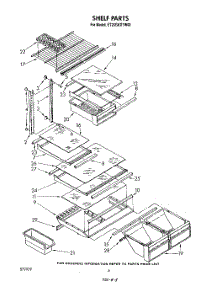 05 - Shelf parts for Whirlpool Refrigerator ET20GKXTF00 from AppliancePartsPros.com