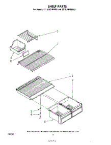 05 - Shelf parts for Whirlpool Refrigerator ET18JMXMWR0 from AppliancePartsPros.com