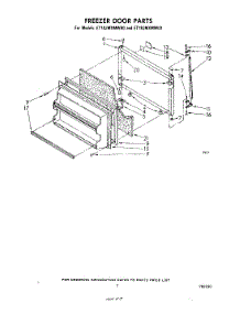 06 - Freezer Door parts for Whirlpool Refrigerator ET18JMXMWR0 from AppliancePartsPros.com