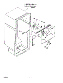02 - Liner parts for Whirlpool Refrigerator ET18SKRAW01 from AppliancePartsPros.com