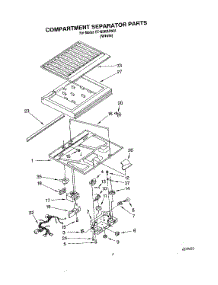 03 - Compartment Separator parts for Whirlpool Refrigerator ET18SKRAW01 from AppliancePartsPros.com