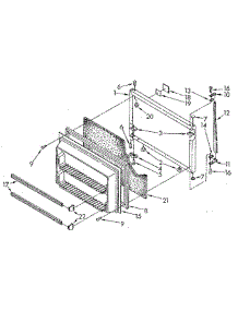 Freezer Door parts for Whirlpool Refrigerator ET20NKXSF10 from AppliancePartsPros.com