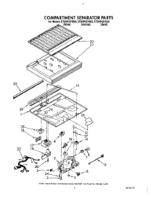 04 - Compartment Separator parts for Whirlpool Refrigerator ET20PKXYN00 from AppliancePartsPros.com