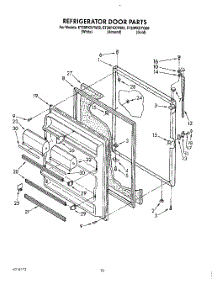 08 - Refrigerator Door, Lit / Optional parts for Whirlpool Refrigerator ET20PKXYN00 from AppliancePartsPros.com
