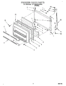 05 - Freezer Door parts for Whirlpool Refrigerator ET18SKRAW00 from AppliancePartsPros.com