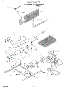06 - Unit parts for Whirlpool Refrigerator ET18SKRAW00 from AppliancePartsPros.com