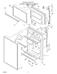 02 - Door parts for Whirlpool Refrigerator ET18NMXFN00 from AppliancePartsPros.com