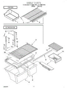 06 - Shelf, Lit / Optional parts for Whirlpool Refrigerator ET18NMXFN00 from AppliancePartsPros.com