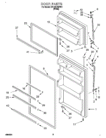 02 - Door parts for Whirlpool Refrigerator ET18SKREW01 from AppliancePartsPros.com