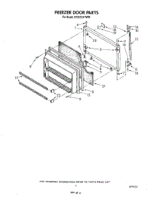 06 - Freezer Door parts for Whirlpool Refrigerator ET20GKXTG00 from AppliancePartsPros.com