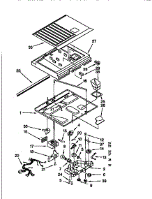 Compartment Separator parts for Whirlpool Refrigerator ET22DQLB00 from AppliancePartsPros.com