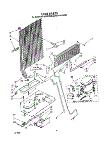 07 - Unit parts for Whirlpool Refrigerator ET18JMXSW08 from AppliancePartsPros.com