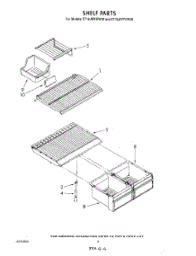 05 - Shelf parts for Whirlpool Refrigerator ET18JMXWW00 from AppliancePartsPros.com