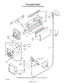 09 - Icemaker , Lit / Optional parts for Whirlpool Refrigerator ET18JMXWW00 from AppliancePartsPros.com