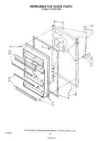 08 - Refrigerator Door , Lit / Optional parts for Whirlpool Refrigerator ET20PKXTN00 from AppliancePartsPros.com