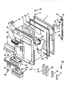 Refrigerator Door parts for Whirlpool Refrigerator ET22DQLB00 from AppliancePartsPros.com