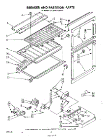 04 - Breaker And Partition parts for Whirlpool Refrigerator ET20AKXLWR0 from AppliancePartsPros.com