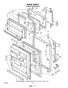 06 - Door , Lit / Optional parts for Whirlpool Refrigerator ET20AKXLWR0 from AppliancePartsPros.com