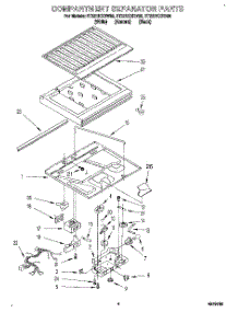 03 - Compartment Separator parts for Whirlpool Refrigerator ET22DKXDB00 from AppliancePartsPros.com