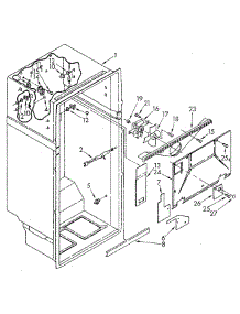 Liner parts for Whirlpool Refrigerator ET20AKXSG05 from AppliancePartsPros.com