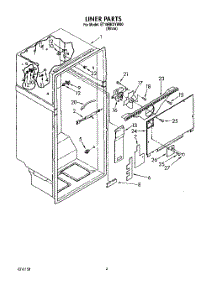 02 - Liner parts for Whirlpool Refrigerator ET18RKXYW00 from AppliancePartsPros.com