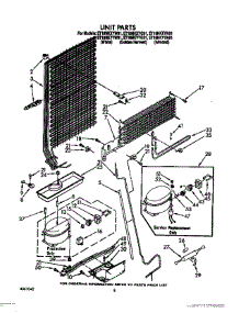 07 - Unit parts for Whirlpool Refrigerator ET18NKYYW01 from AppliancePartsPros.com