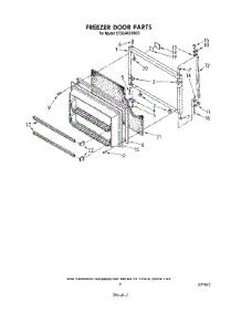 06 - Freezer Door parts for Whirlpool Refrigerator ET20AKXSW03 from AppliancePartsPros.com
