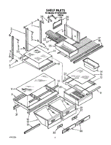 04 - Shelf, Lit / Optional parts for Whirlpool Refrigerator ET18RKXZW00 from AppliancePartsPros.com