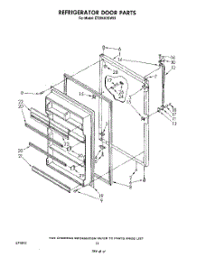 08 - Refrigerator Door , Lit / Optional parts for Whirlpool Refrigerator ET20AKXSW03 from AppliancePartsPros.com