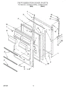 08 - Refrigerator Door, Lit / Optional parts for Whirlpool Refrigerator ET20NKXAW00 from AppliancePartsPros.com