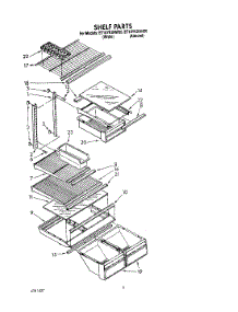 04 - Shelf parts for Whirlpool Refrigerator ET18YKXAN00 from AppliancePartsPros.com