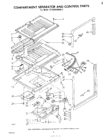 06 - Compartment Separator And Control parts for Whirlpool Refrigerator ET18ZKXMWR2 from AppliancePartsPros.com