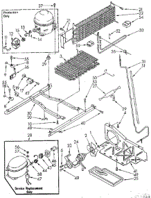 Unit parts for Whirlpool Refrigerator ET20AKXSF05 from AppliancePartsPros.com