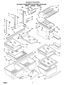 05 - Shelf, Lit / Optional parts for Whirlpool Refrigerator ET22DQLDN00 from AppliancePartsPros.com