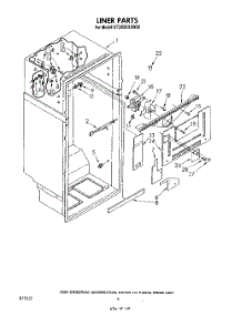 03 - Liner parts for Whirlpool Refrigerator ET22DKXSW00 from AppliancePartsPros.com