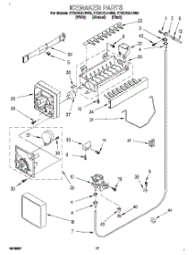10 - Icemaker parts for Whirlpool Refrigerator ET22DQLDN00 from AppliancePartsPros.com