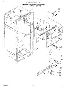 02 - Liner parts for Whirlpool Refrigerator ET22DQRBW02 from AppliancePartsPros.com